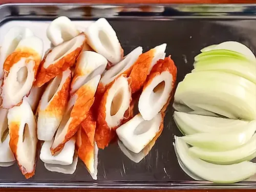 ちくわと玉ねぎの写真(撮影:小泉明代)