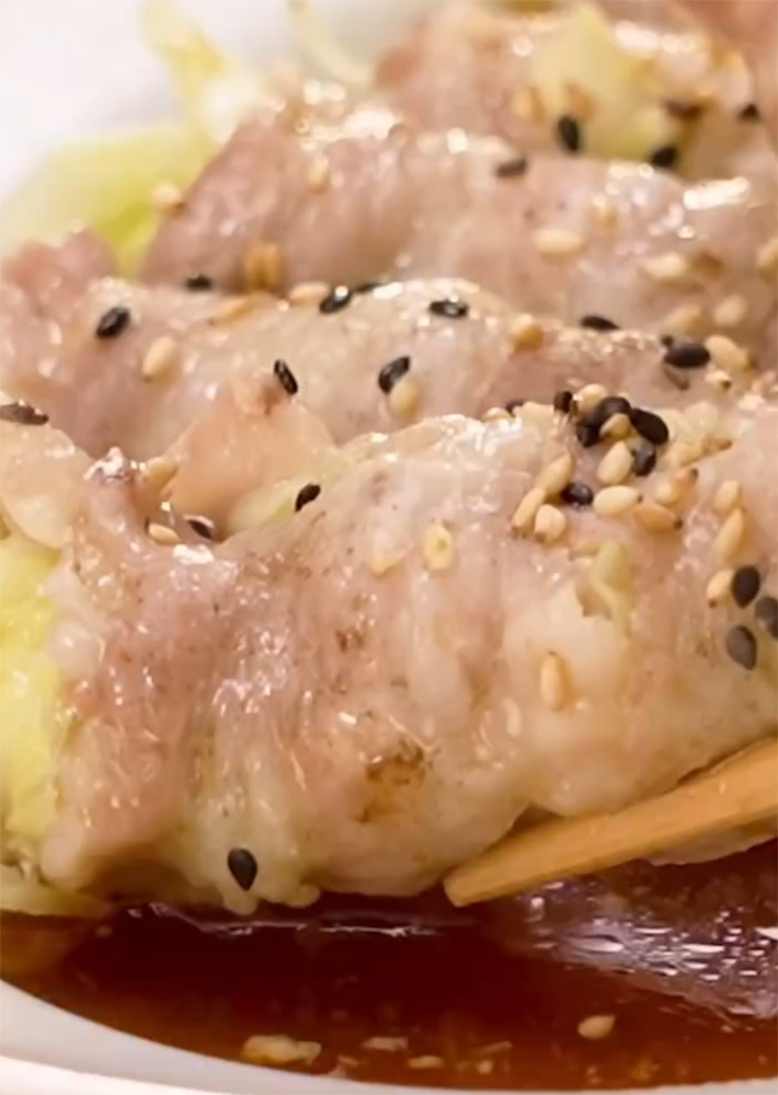 ミツカンの『キャベチーズ肉巻き』