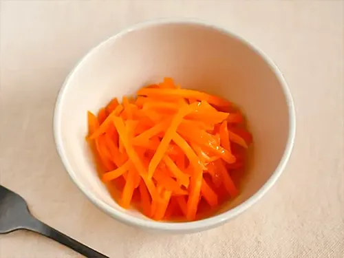 ニンジンサラダの写真(撮影:小泉明代)