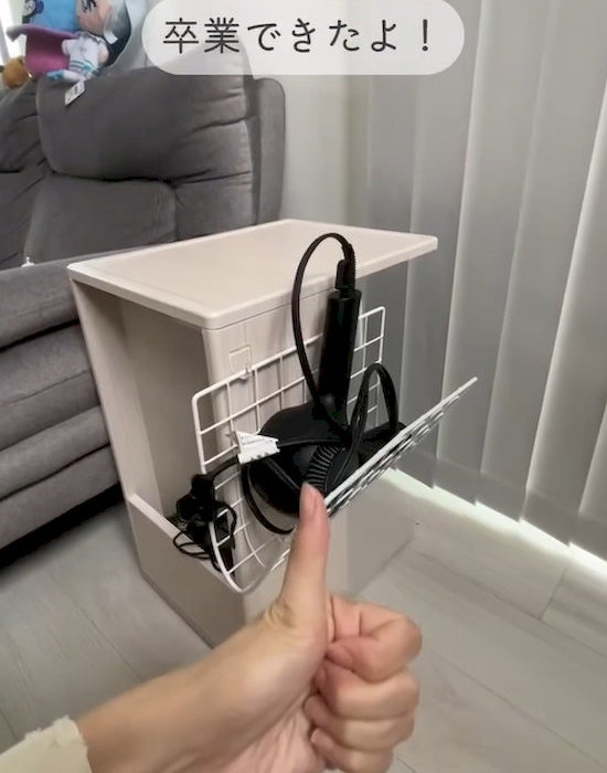 ワイヤーネットで作った収納