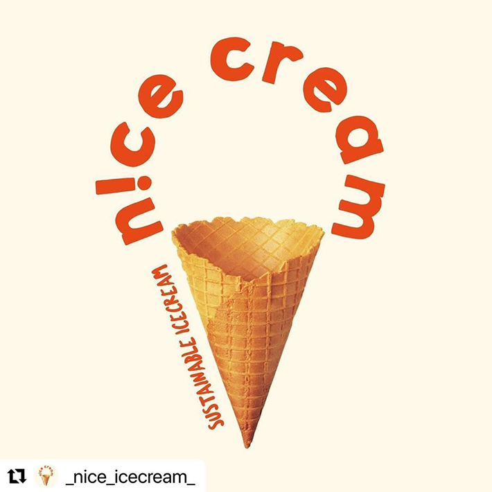 n!ce creamのロゴの写真