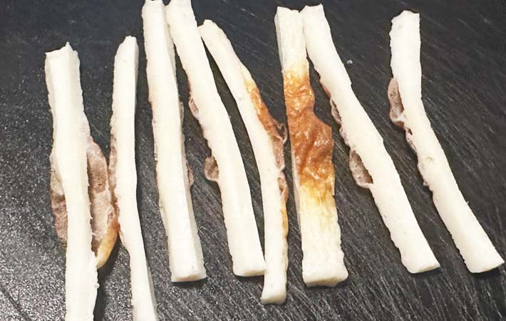 『ちくわ de なんちゃってタコ焼き』を作る写真