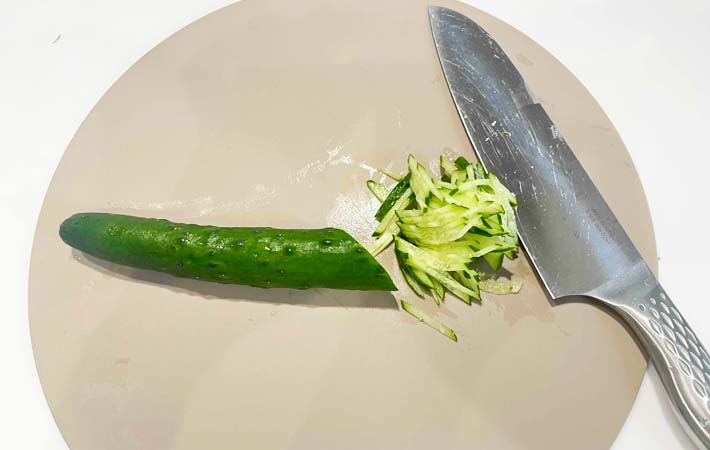 『韓国風白だしにゅうめん』を作る写真