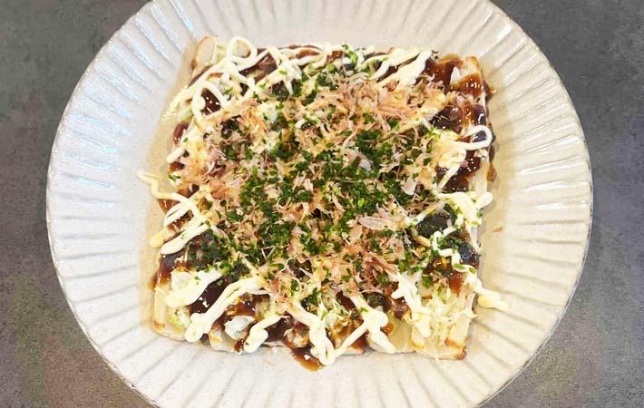 『お好み焼き風ちくわ』の完成写真