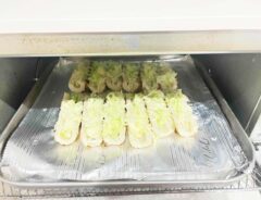 『お好み焼き風ちくわ』を作る写真