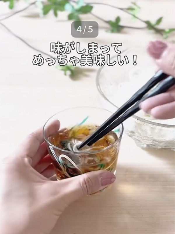 もな（mona_kurashi_）さんが紹介した、そうめんに関する裏技