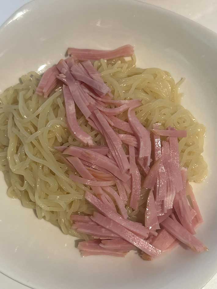 ハムだけ冷やし中華