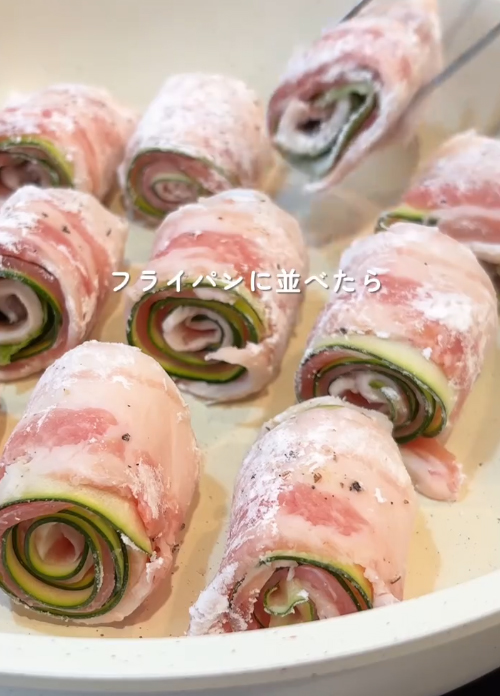ズッキーニの肉巻きの写真