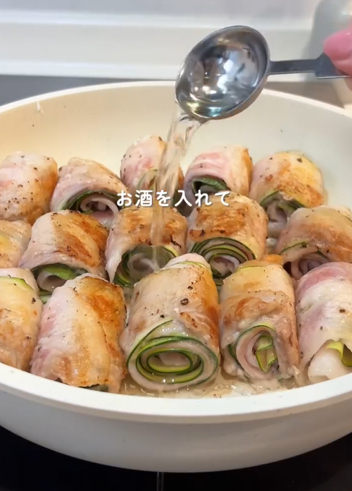 ズッキーニの肉巻きの写真