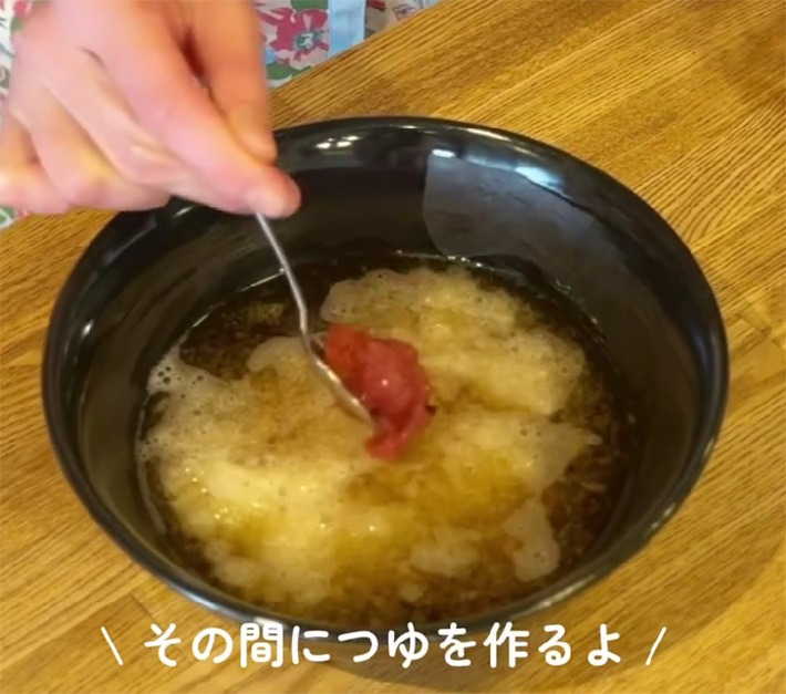 そうめんの調理時の写真