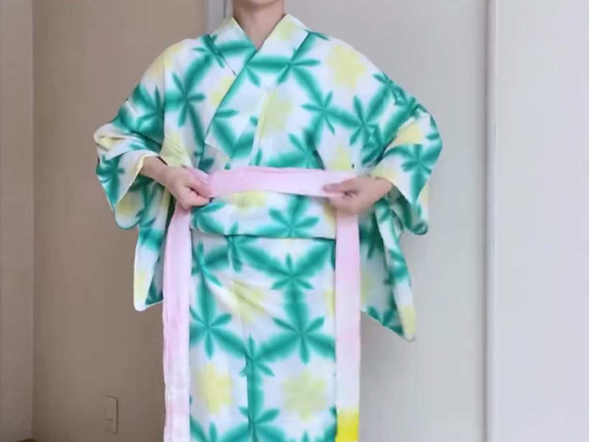 浴衣の着付け