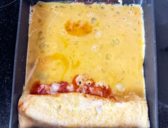 『ピザ風玉子焼き』を作る写真
