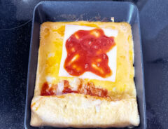 『ピザ風玉子焼き』を作る写真
