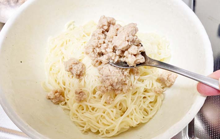 『やみつき！無限そうめん』を作る写真