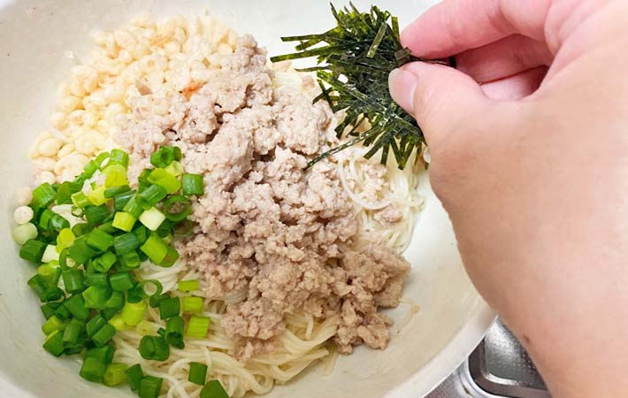 『やみつき！無限そうめん』を作る写真