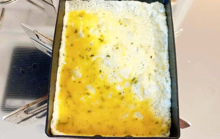 『青のり玉子焼き』を作る写真
