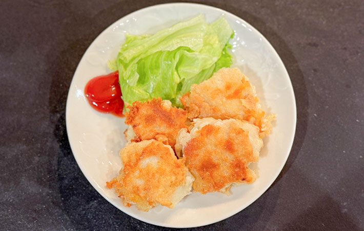 豆腐入りチキンナゲットの写真