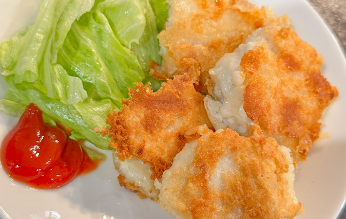 豆腐入りチキンナゲットの写真