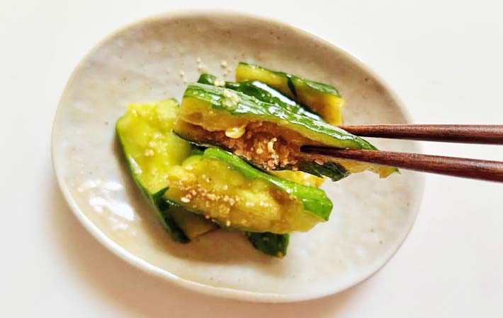 『焼肉のタレのキュウリ漬け』の完成写真