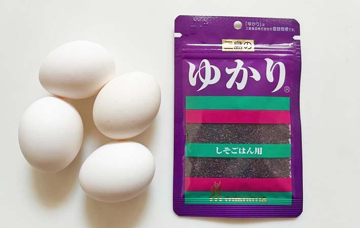 『ゆかり味玉』の材料写真