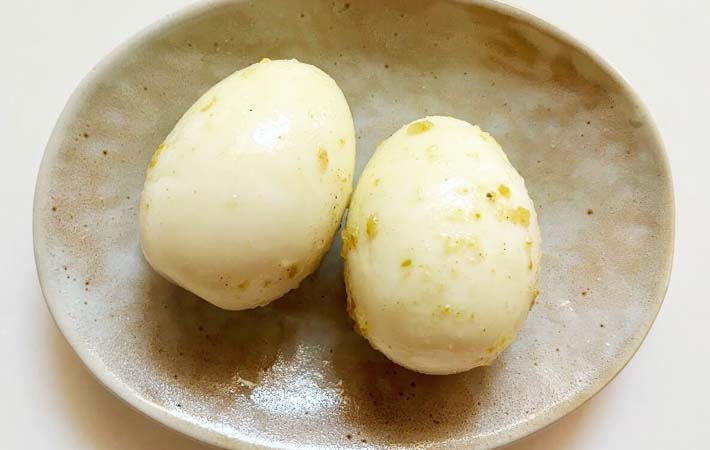 『柚子こしょう味玉』の完成写真
