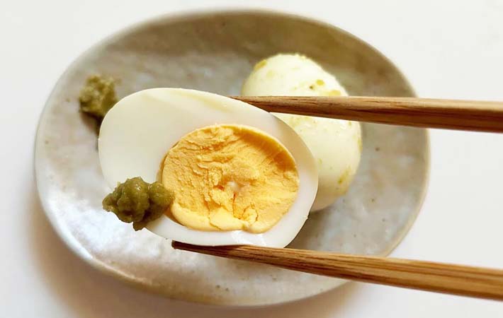 『柚子こしょう味玉』の完成写真