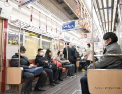 電車内の画像
