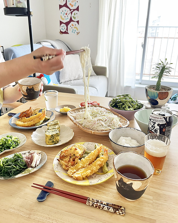 夏の素麺の写真