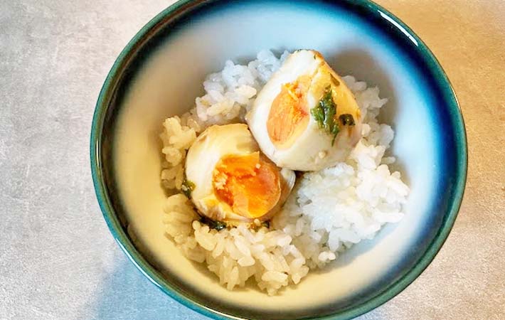 『大葉味玉』の完成写真
