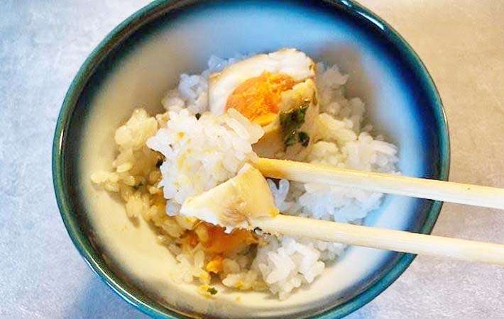 『大葉味玉』の完成写真