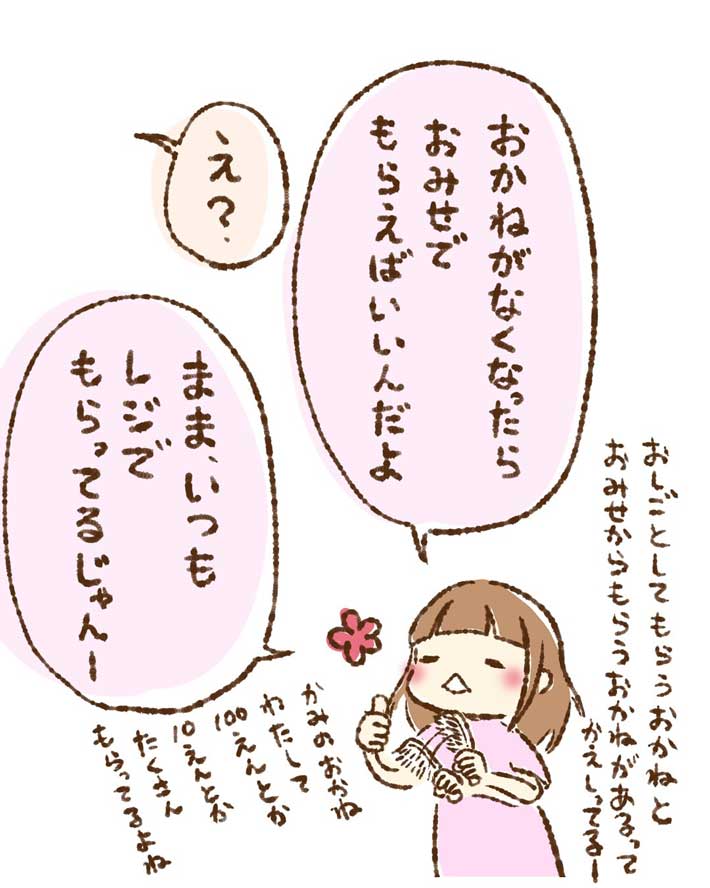お釣りについて勘違いしている４歳児