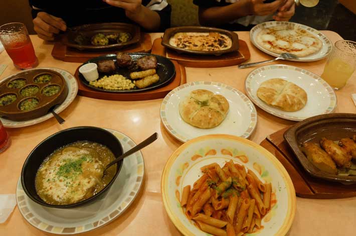 サイゼリヤの料理