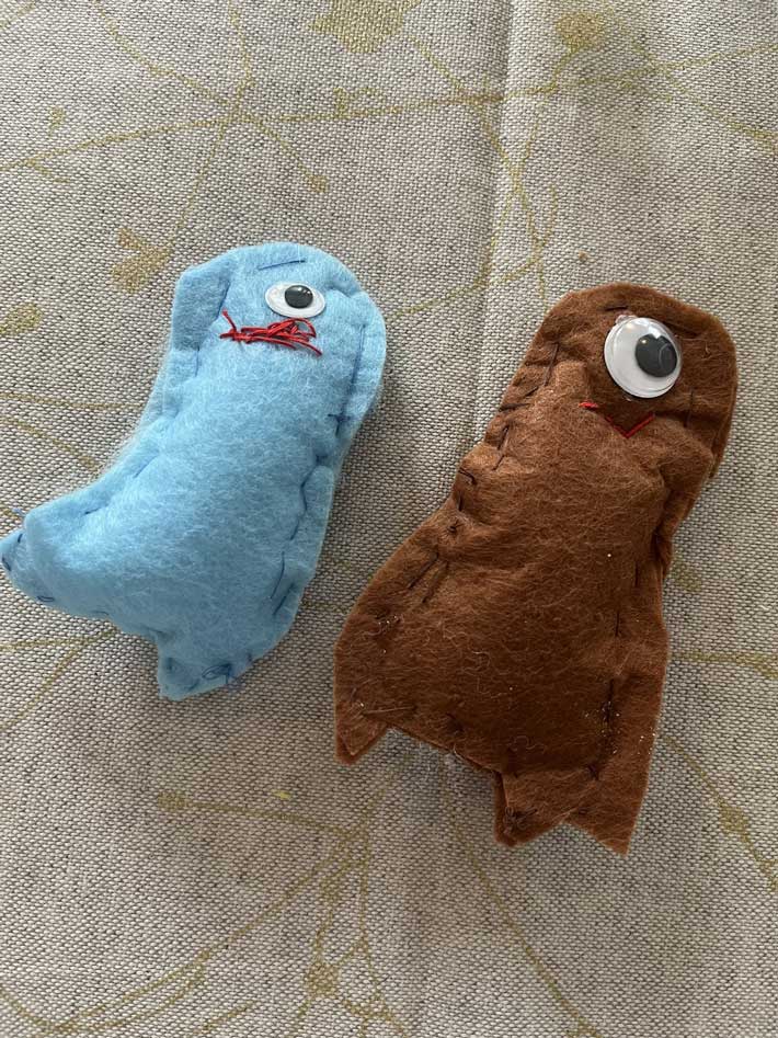 幼稚園児が自作したぬいぐるみ