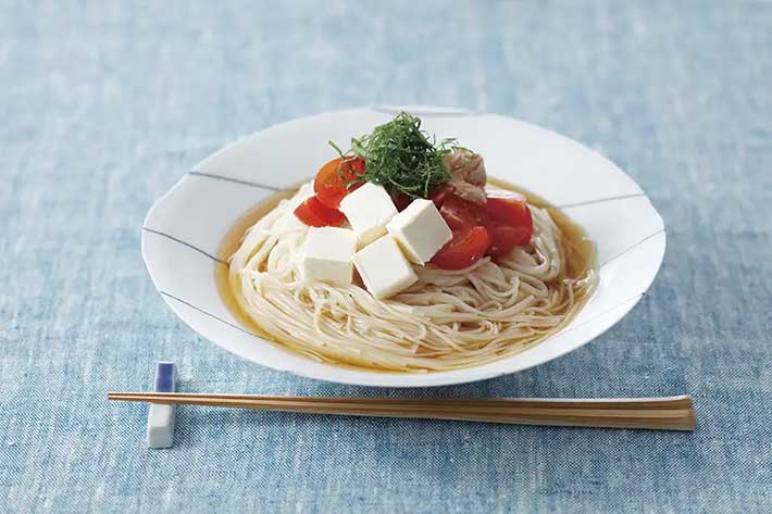 クリームチーズKiri入りのそうめん