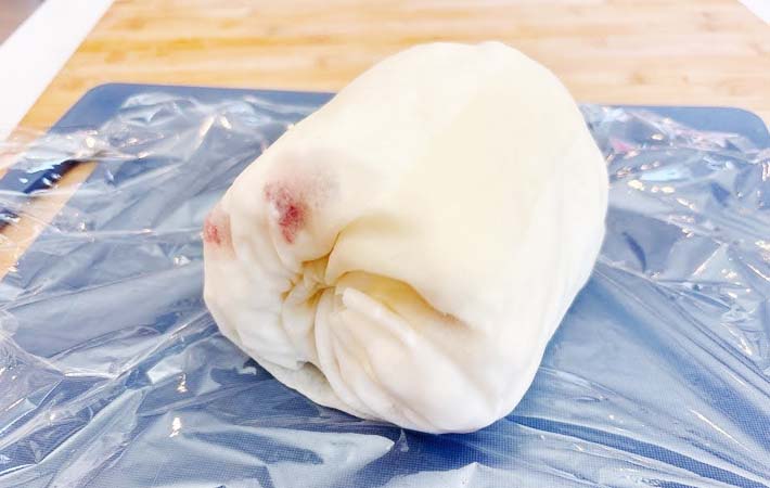 『春巻の皮でデザートクレープ』を作る写真