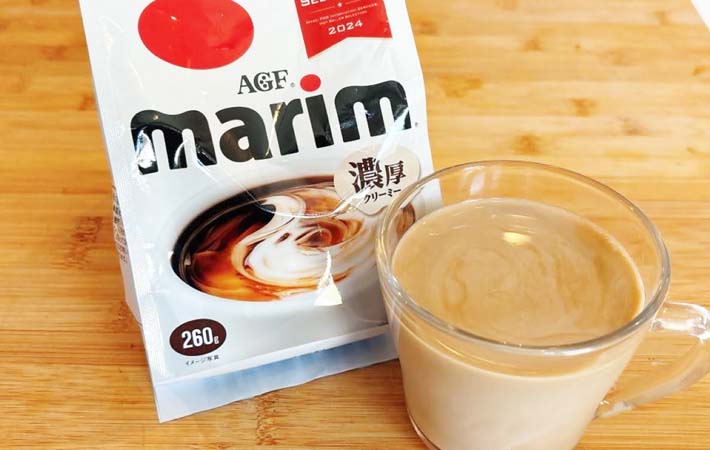 コーヒーとマリームの写真