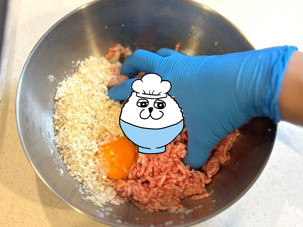 ハンバーグのタネの写真