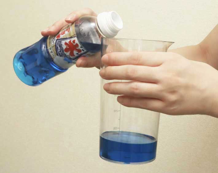 かき氷シロップを希釈