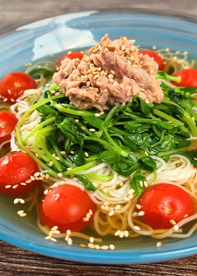 ツナトマそうめん