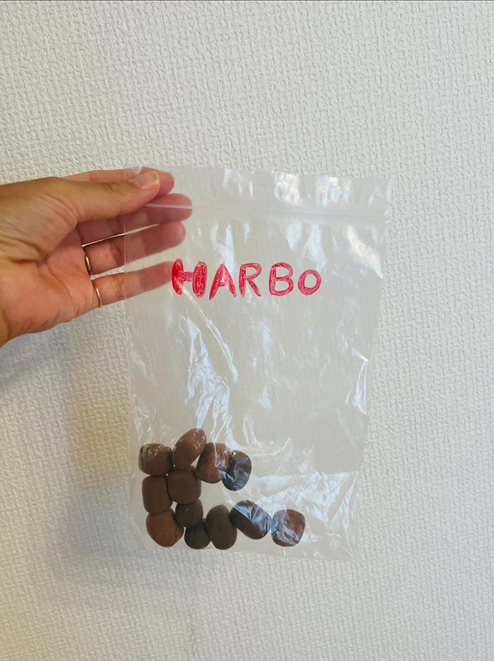 紙粘土で作ったチョコマシュマロ
