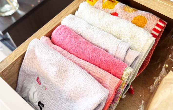 セリア『ハンカチスタンド』の使用写真