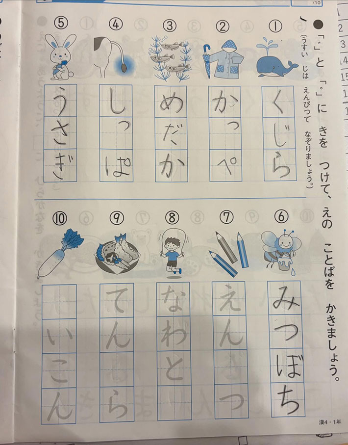 宿題の写真