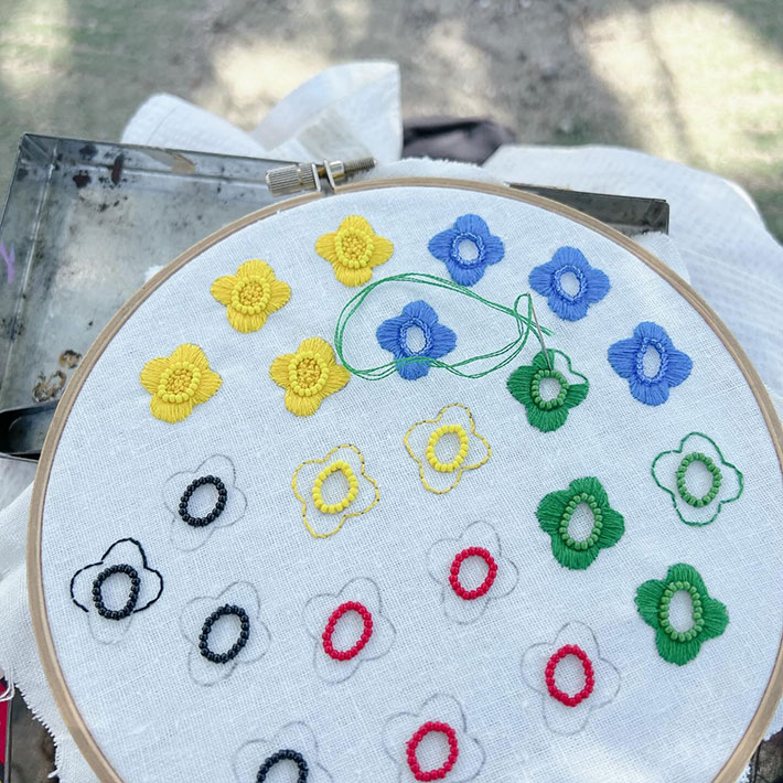 刺繍の写真