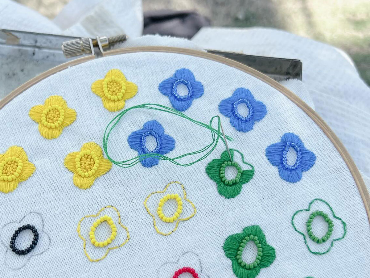 刺繍の写真