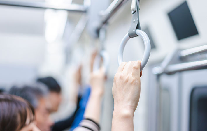電車内の写真