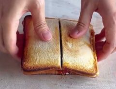 鰻の蒲焼きホットサンドの画像