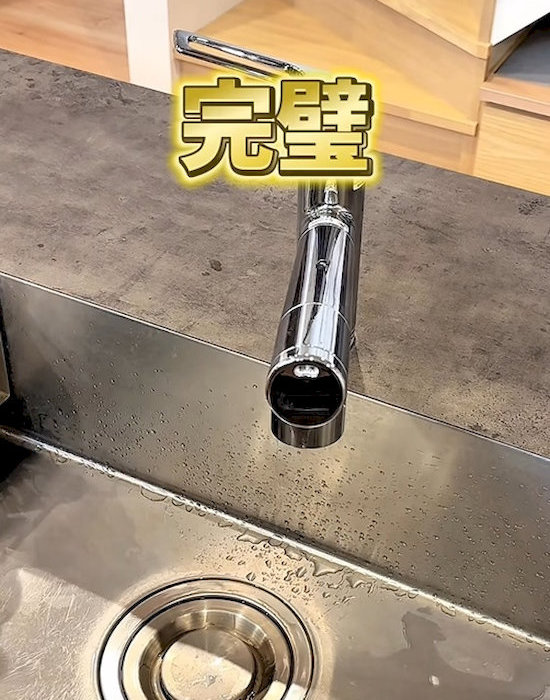 ピカピカの水栓