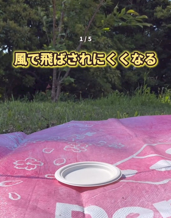 飛ばされにくくなる
