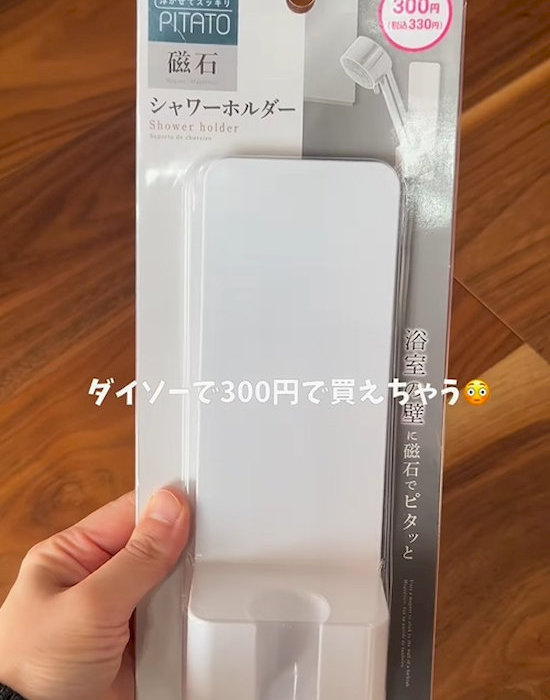 ダイソーの『シャワーホルダー（バス用、マグネット）』