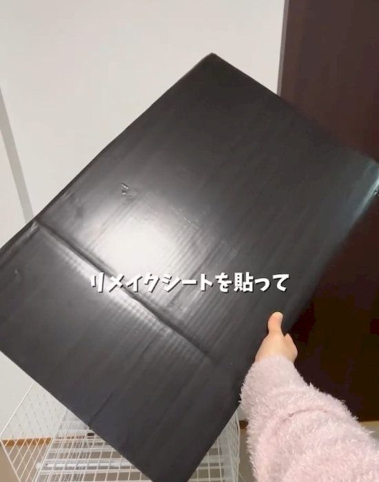 リメイクシートを貼った天板